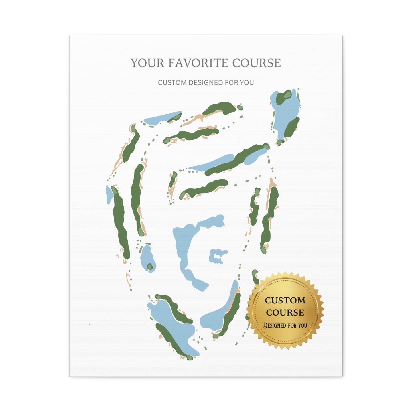 Custom Golf Course Print – Premium Golf Wall Art