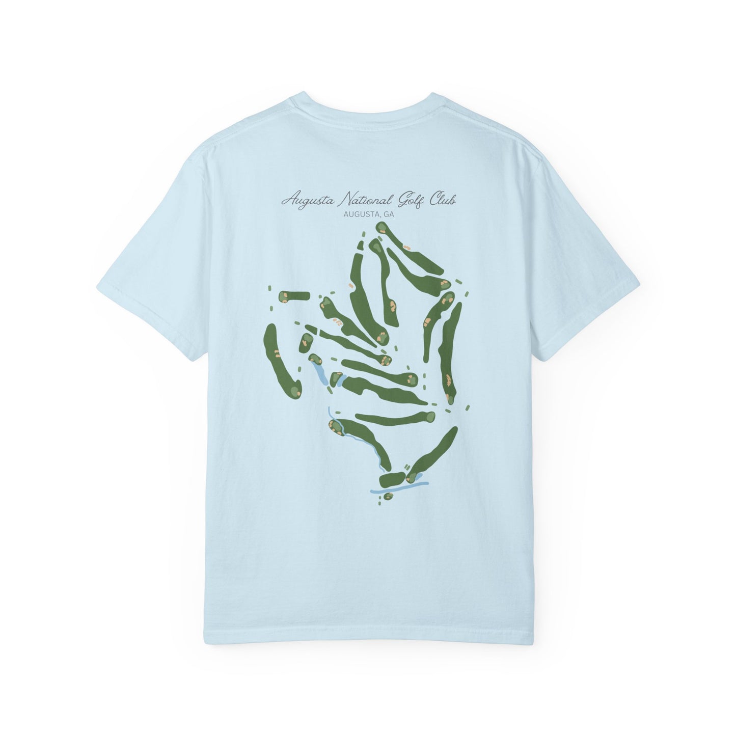 Augusta National Course Map – Premium Comfort Colors® Golf Tee