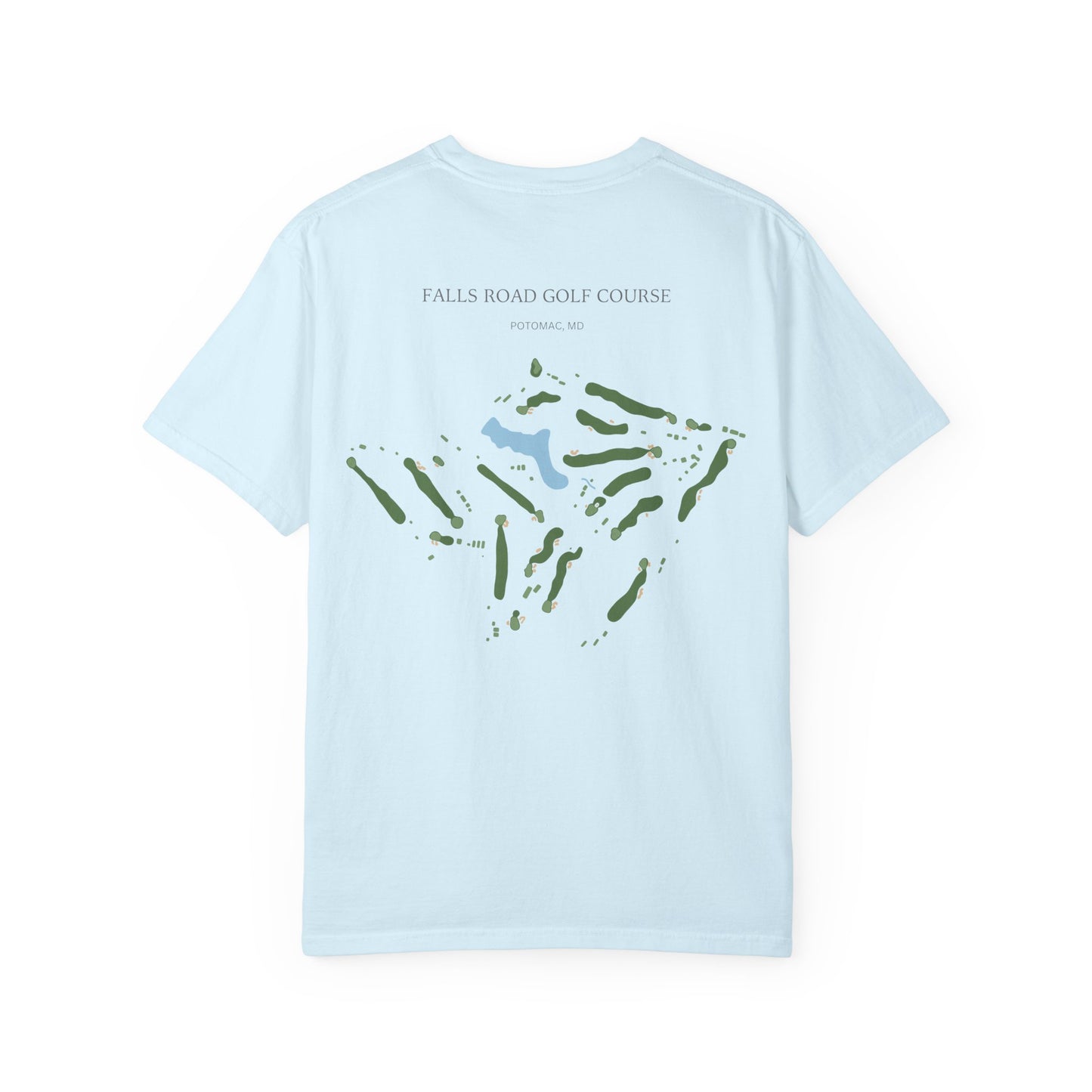Falls Road Golf Course Map Tee — Potomac, Maryland