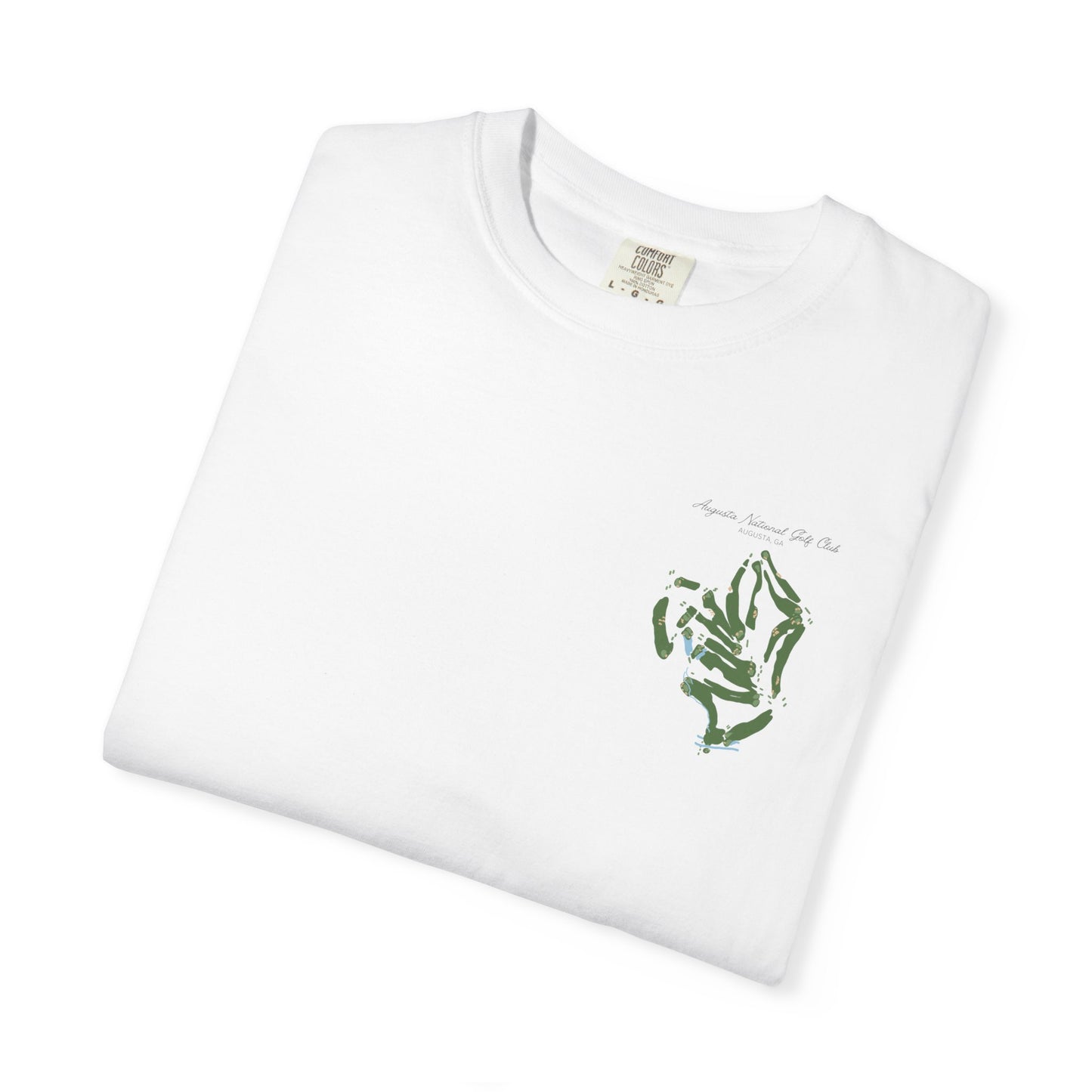 Augusta National Course Map – Premium Comfort Colors® Golf Tee