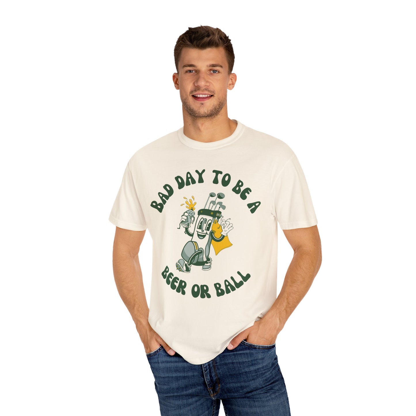 Bad Day to be a Beer or Ball - Golf Humor Graphic Tee