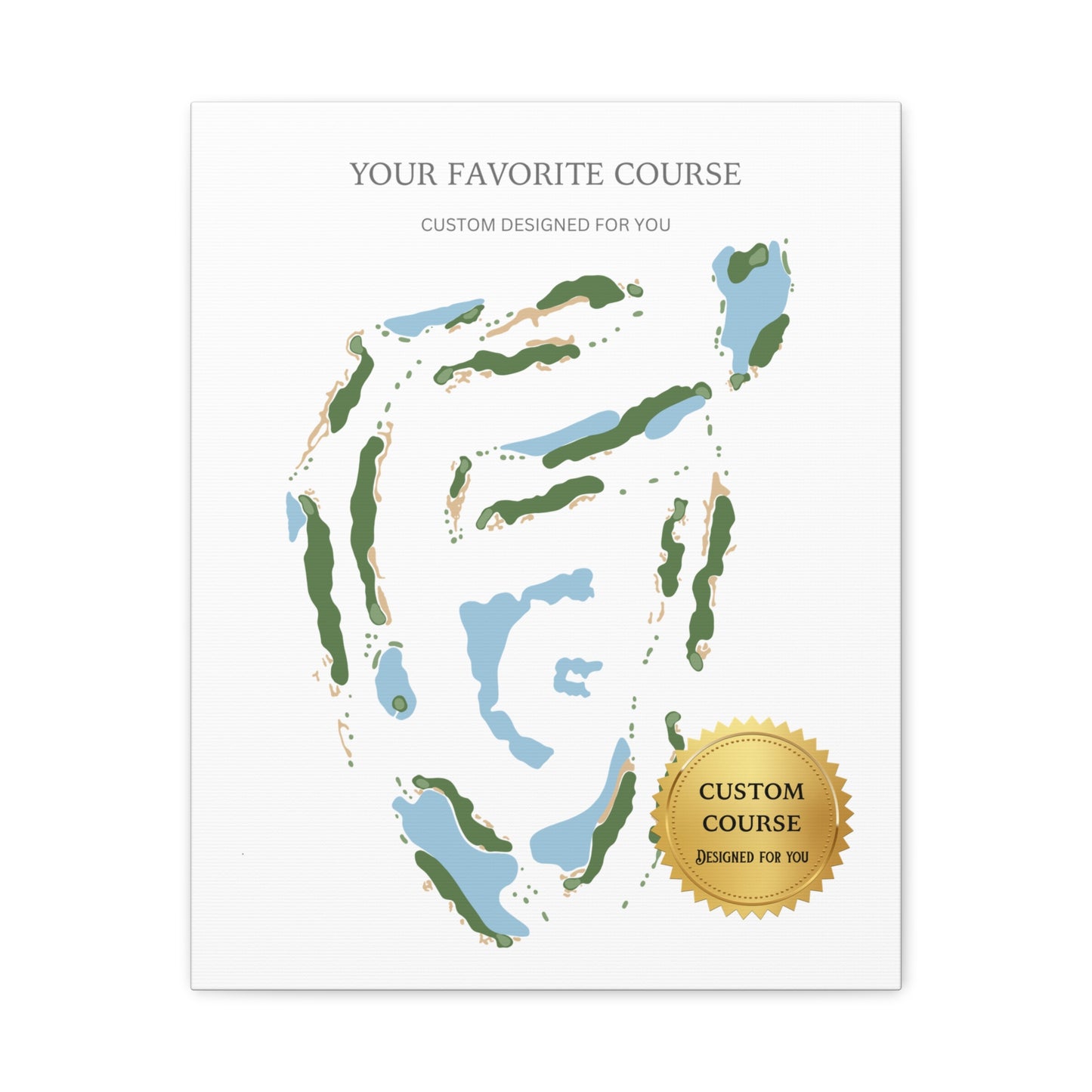 Custom Golf Course Print – Premium Golf Wall Art
