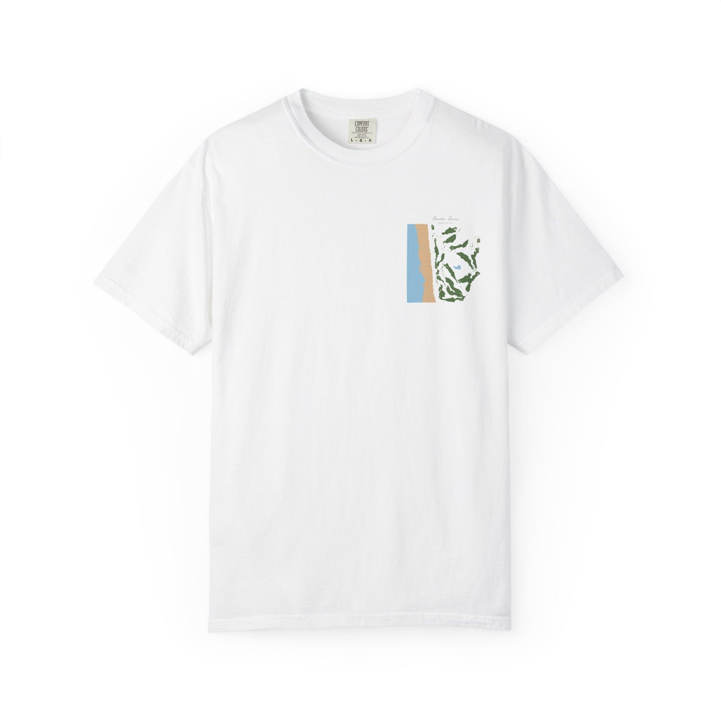 Bandon Dunes Course Map – Premium Comfort Colors® Golf Tee