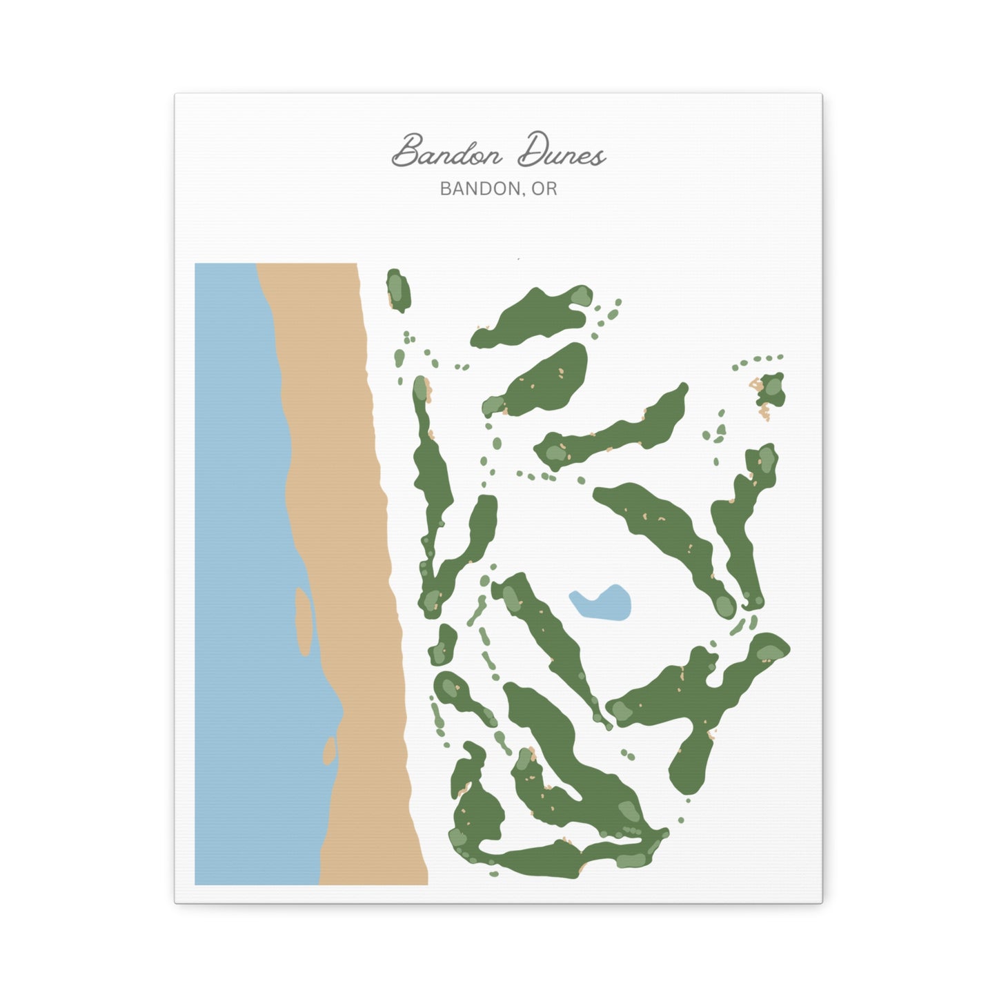 Bandon Dunes Golf Course Canvas Print – Premium Wall Art for Golf Enthusiasts
