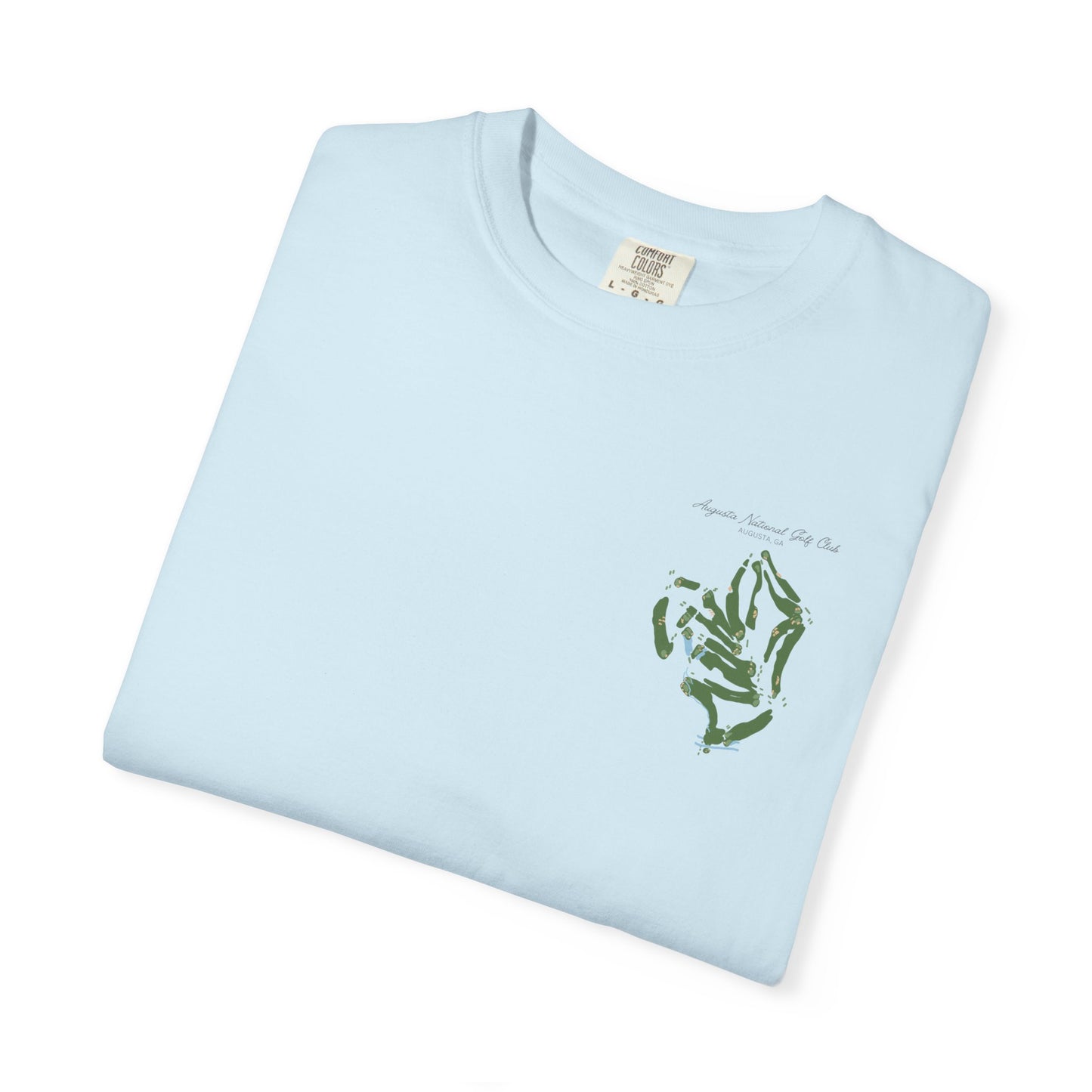 Augusta National Course Map – Premium Comfort Colors® Golf Tee