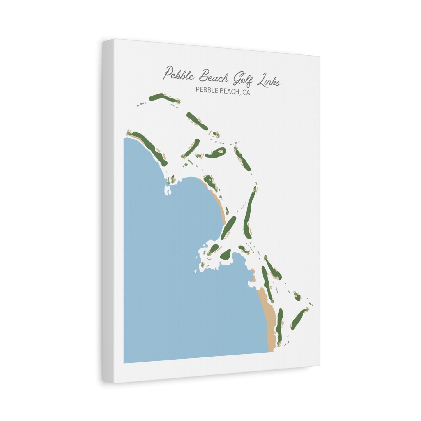 Pebble Beach Golf Course Canvas Print – Premium Wall Art for Golf Enthusiasts