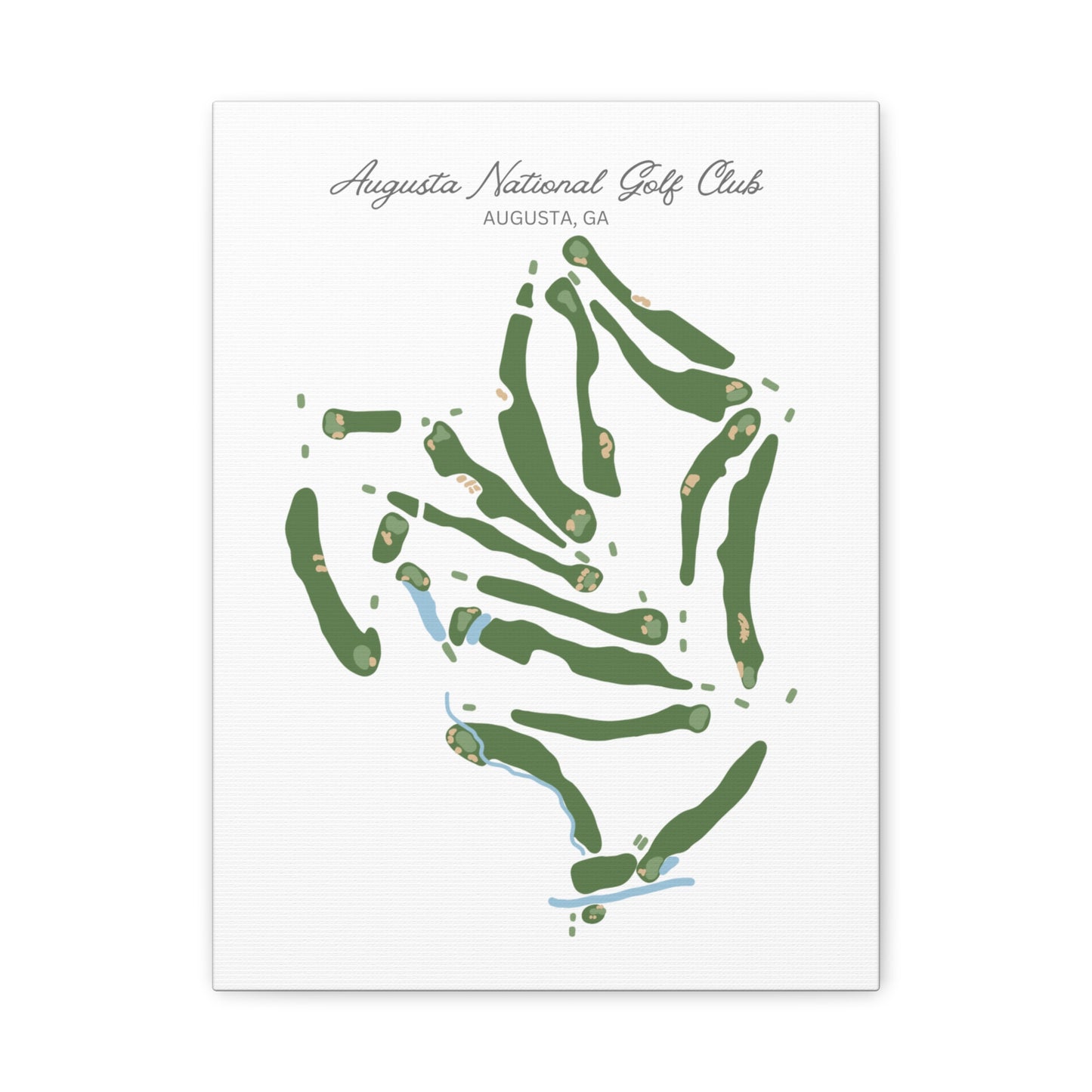 August National Golf Course Print – Premium Wall Art for Golf Lovers