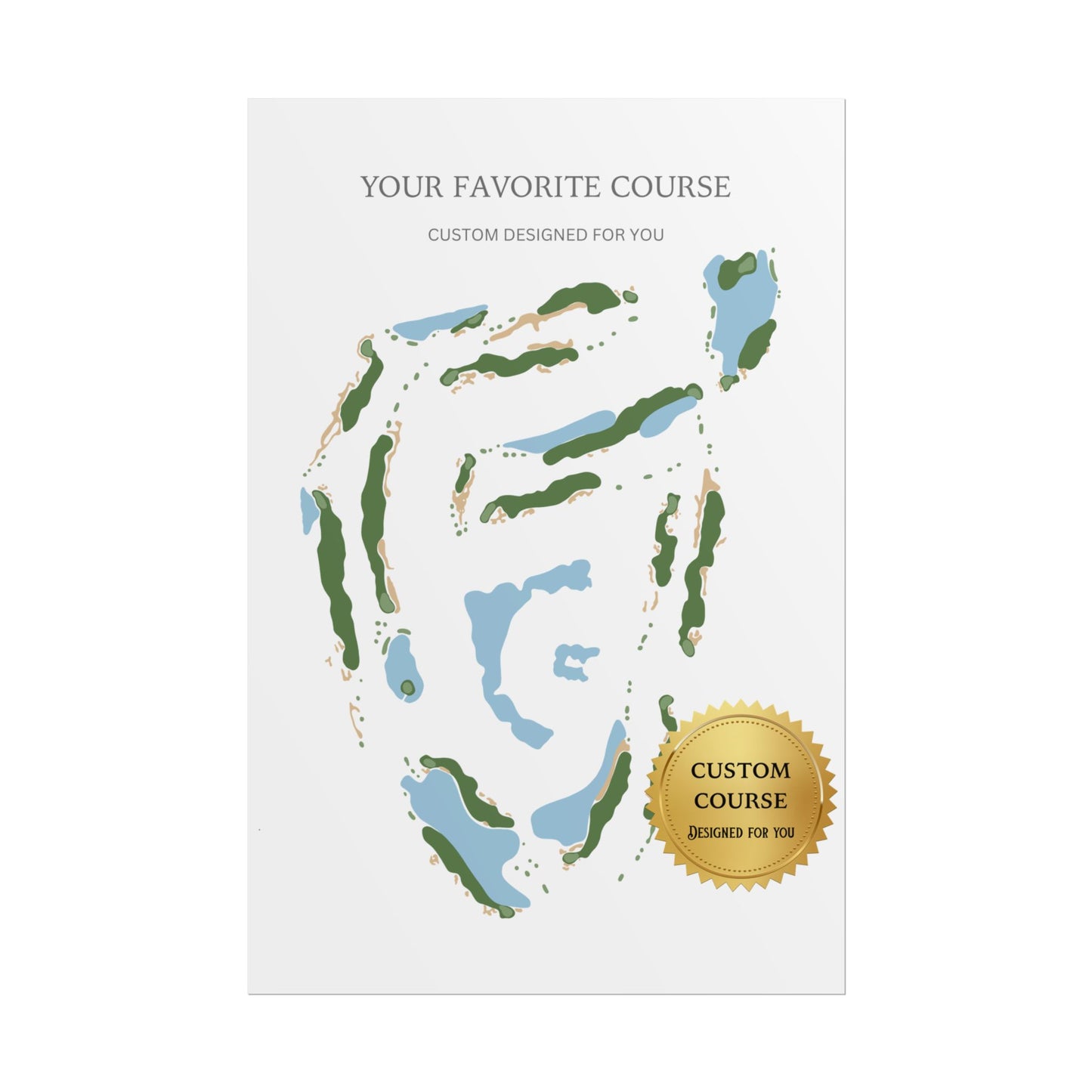 Custom Golf Course Print – Premium Golf Wall Art