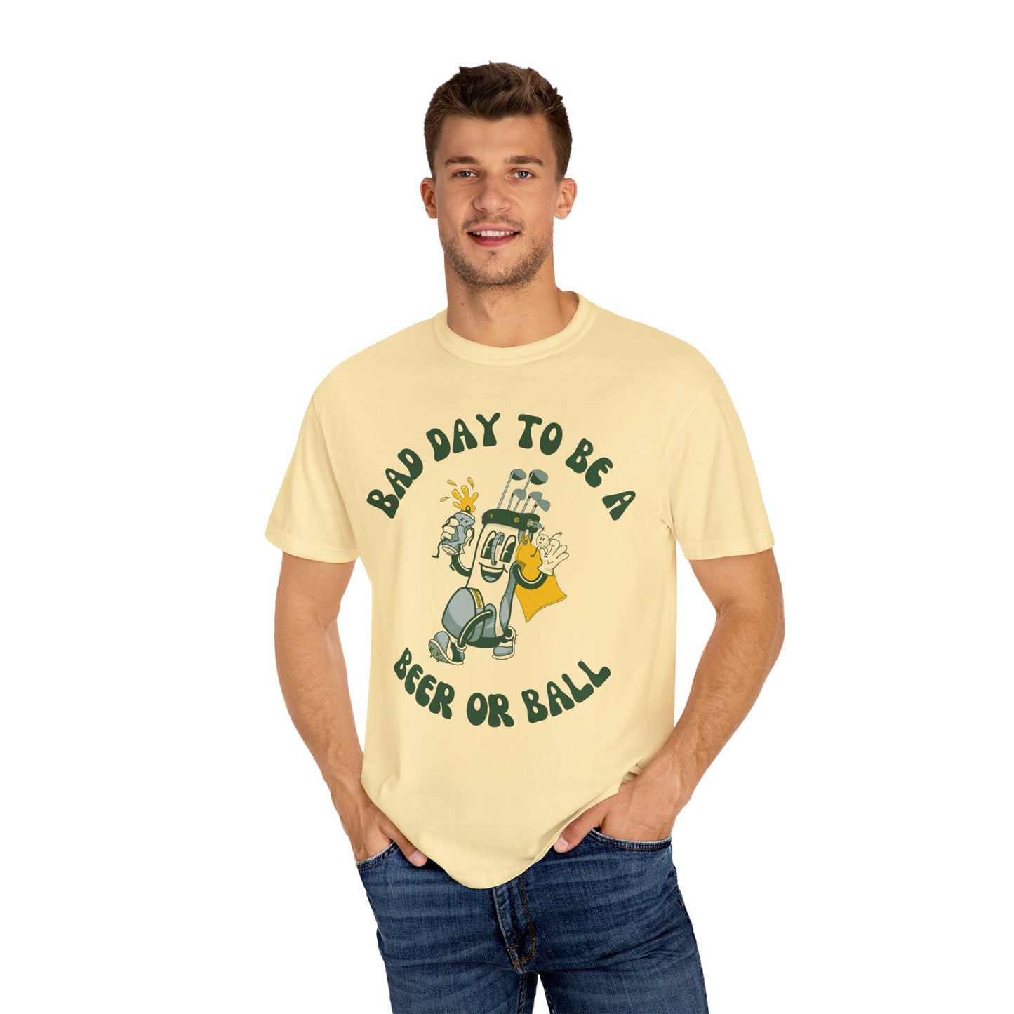 Bad Day to be a Beer or Ball - Golf Humor Graphic Tee