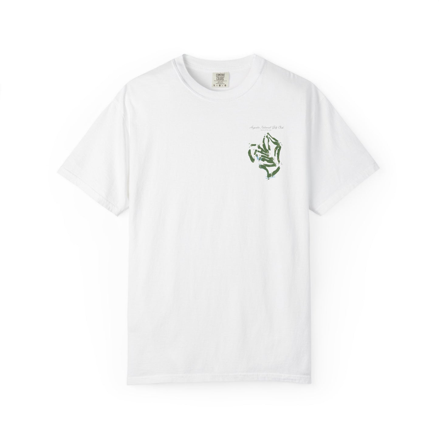 Augusta National Course Map – Premium Comfort Colors® Golf Tee