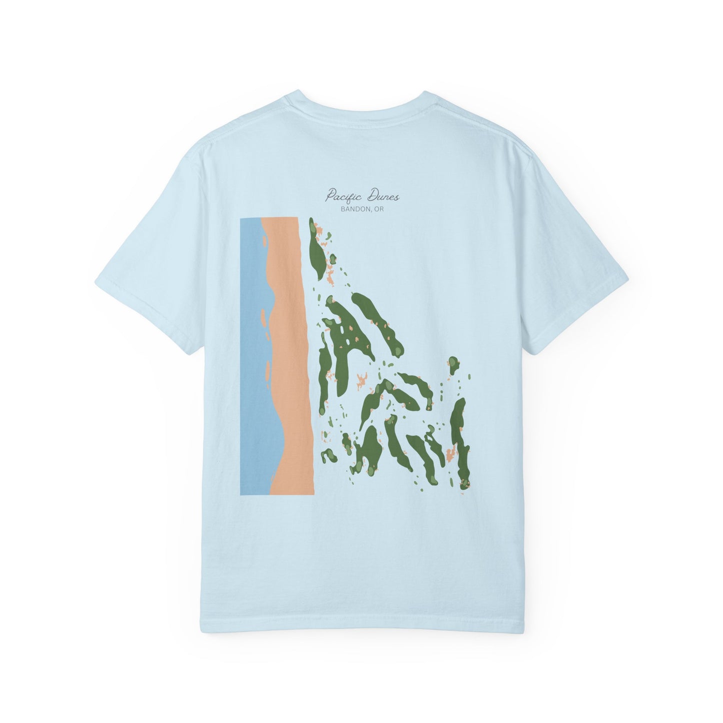 Pacific Dunes – Bandon, Oregon Golf Map Shirt
