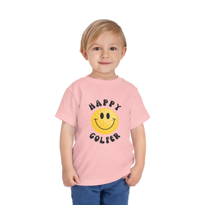 Happy Golfer - Toddler - Cute Kids Graphic Tee