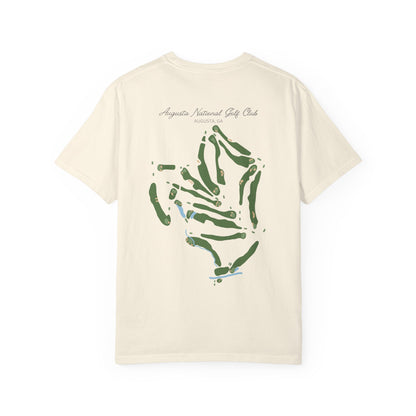 Augusta National Course Map – Premium Comfort Colors® Golf Tee