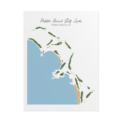 Pebble Beach Golf Course Canvas Print – Premium Wall Art for Golf Enthusiasts