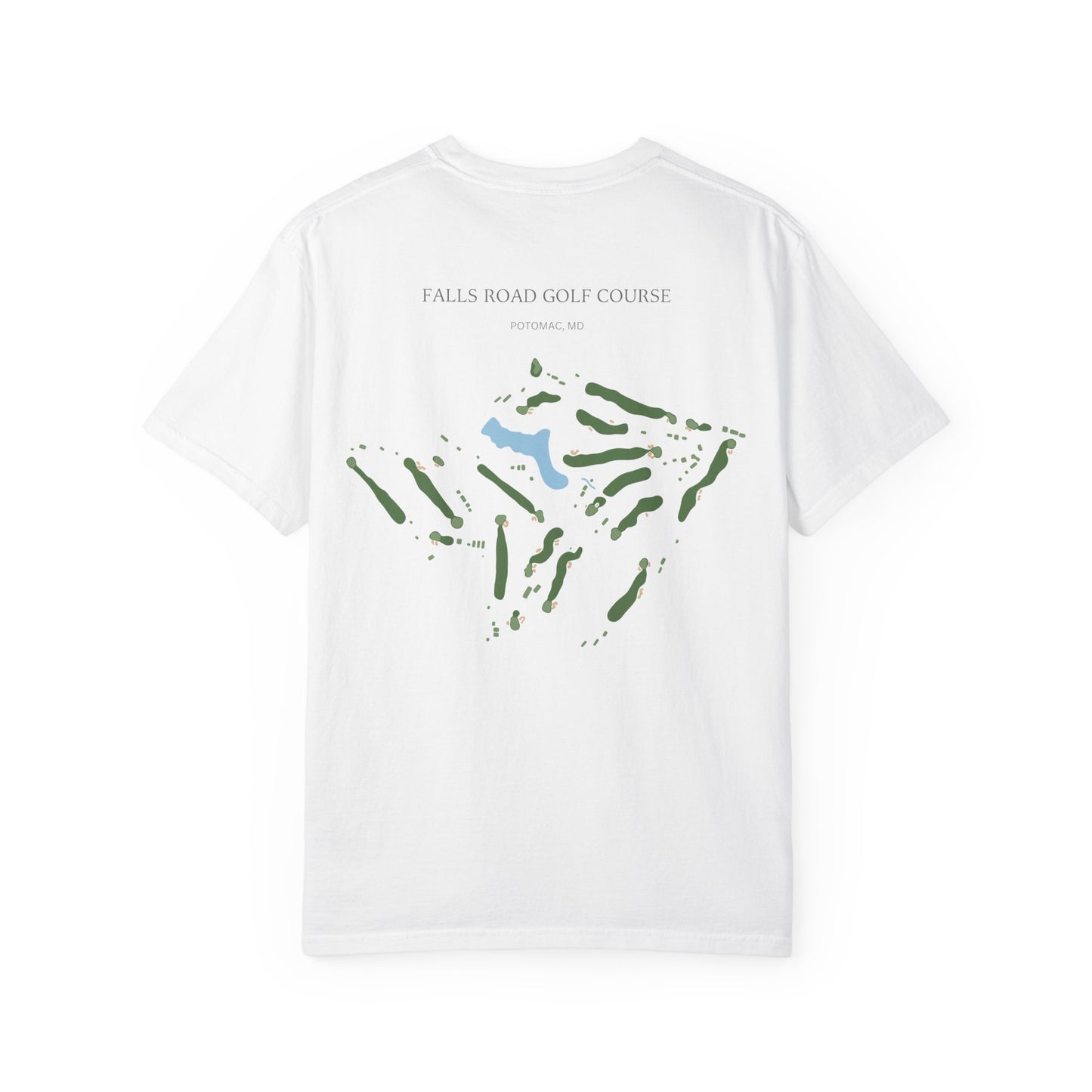Falls Road Golf Course Map Tee — Potomac, Maryland