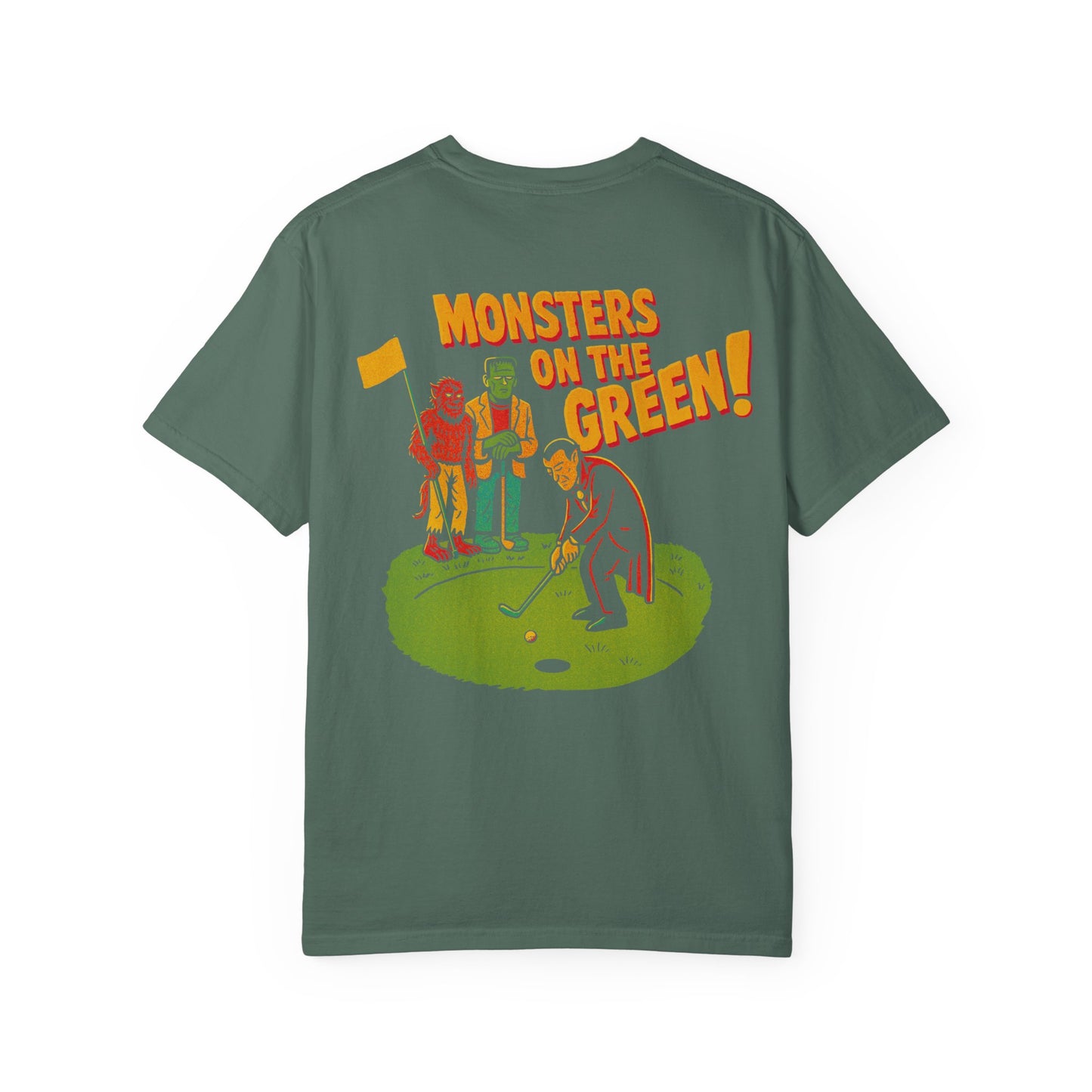 Monsters on the Green – Vintage Horror Golf T-Shirt