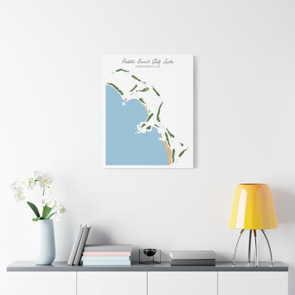 Pebble Beach Golf Course Canvas Print – Premium Wall Art for Golf Enthusiasts