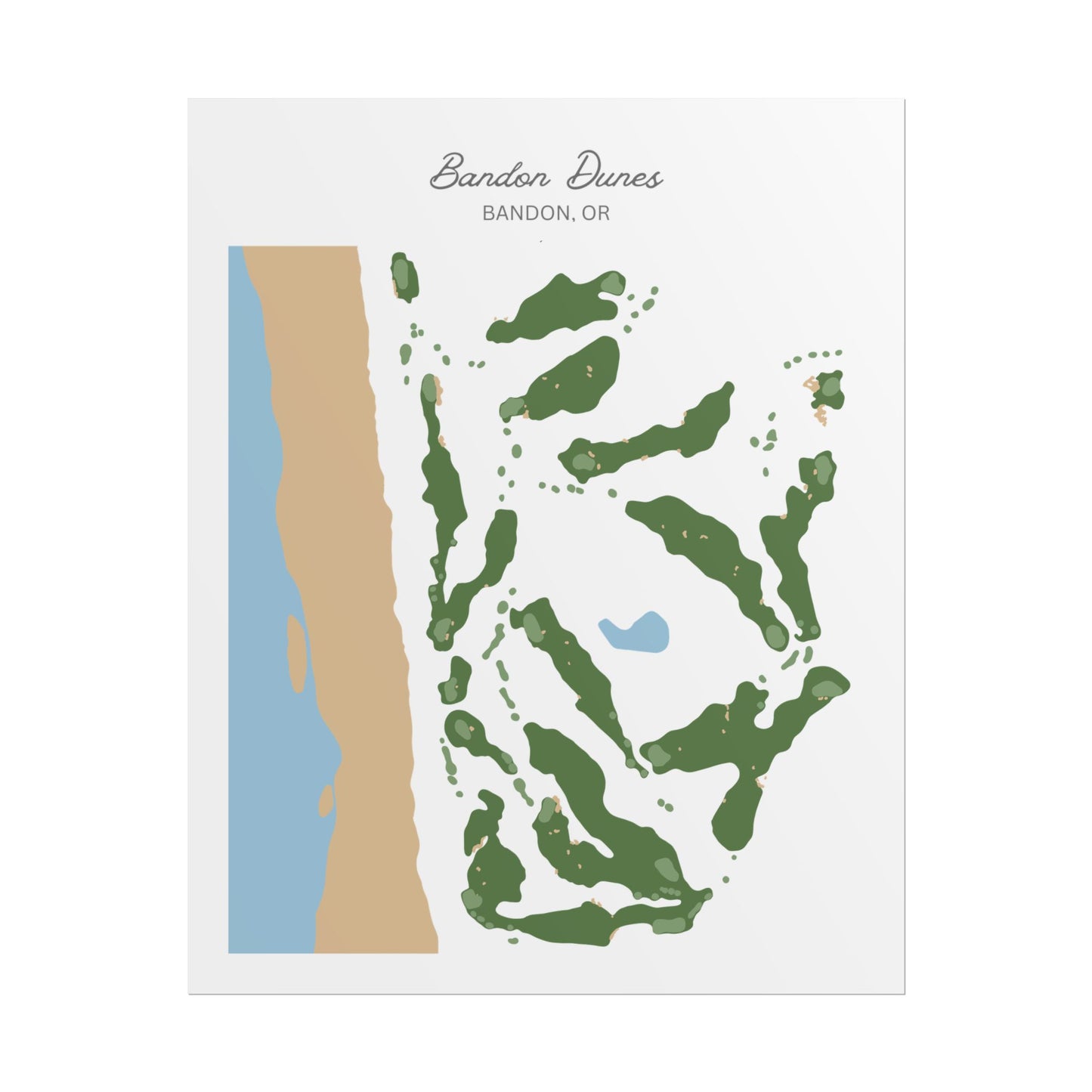 Bandon Dunes Golf Course Canvas Print – Premium Wall Art for Golf Enthusiasts