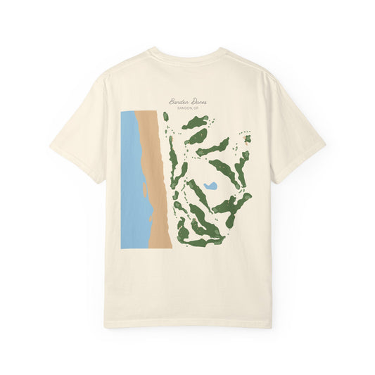 Bandon Dunes Course Map – Premium Comfort Colors® Golf Tee