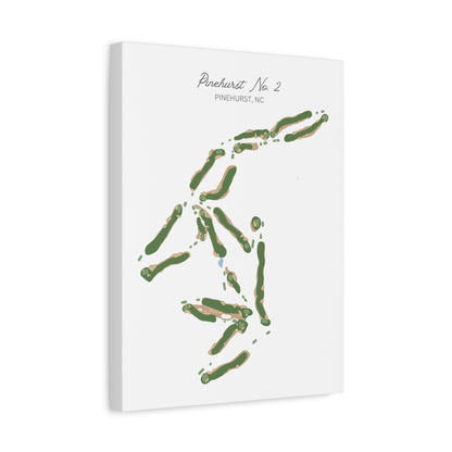 Pinehurst No. 2 Golf Course Canvas Print – Premium Wall Art for Golf Enthusiasts