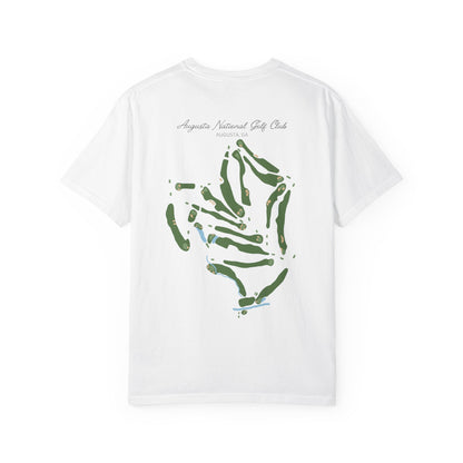 Augusta National Course Map – Premium Comfort Colors® Golf Tee
