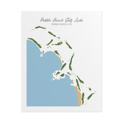 Pebble Beach Golf Course Canvas Print – Premium Wall Art for Golf Enthusiasts