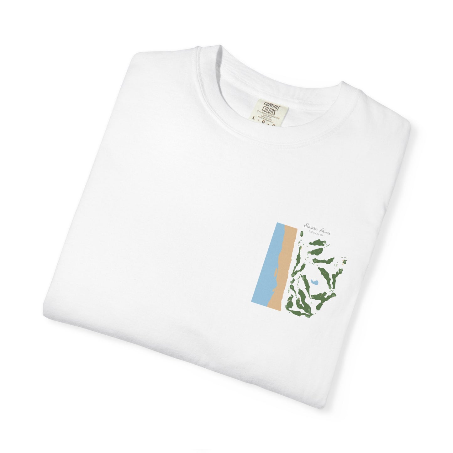 Bandon Dunes Course Map – Premium Comfort Colors® Golf Tee