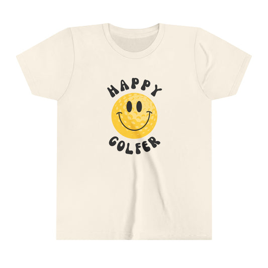 Happy Golfer - Youth - Cute Kids Graphic Tee