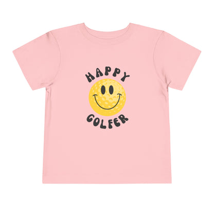 Happy Golfer - Toddler - Cute Kids Graphic Tee