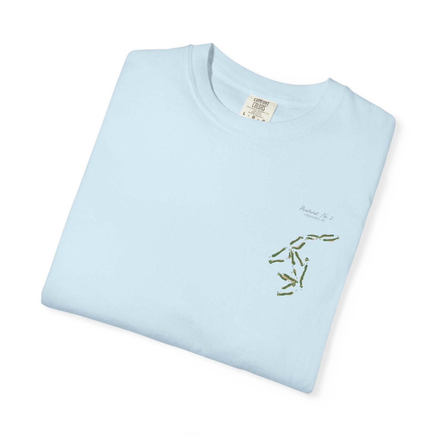 Pinehurst No. 2 Map Tee – Premium Comfort Colors® Golf Shirt