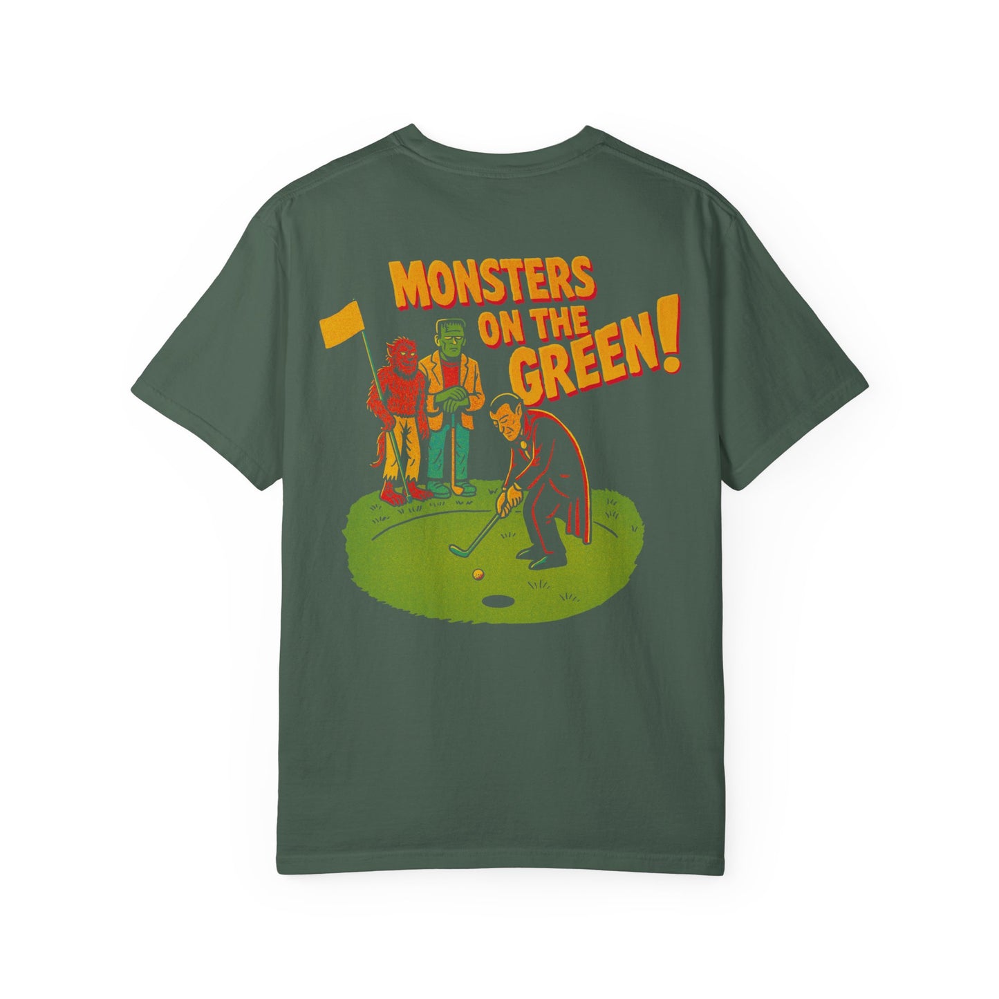 Monsters on the Green – Vintage Horror Golf T-Shirt