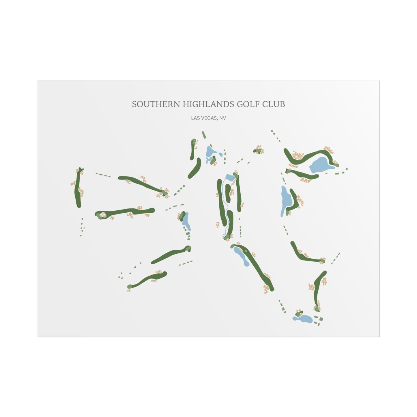 Southern Highlands Golf Course Print – Premium Wall Art for Golf Lovers