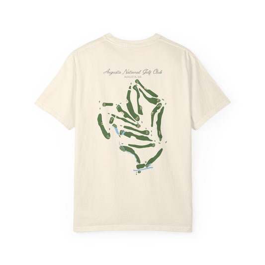Augusta National Course Map – Premium Comfort Colors® Golf Tee