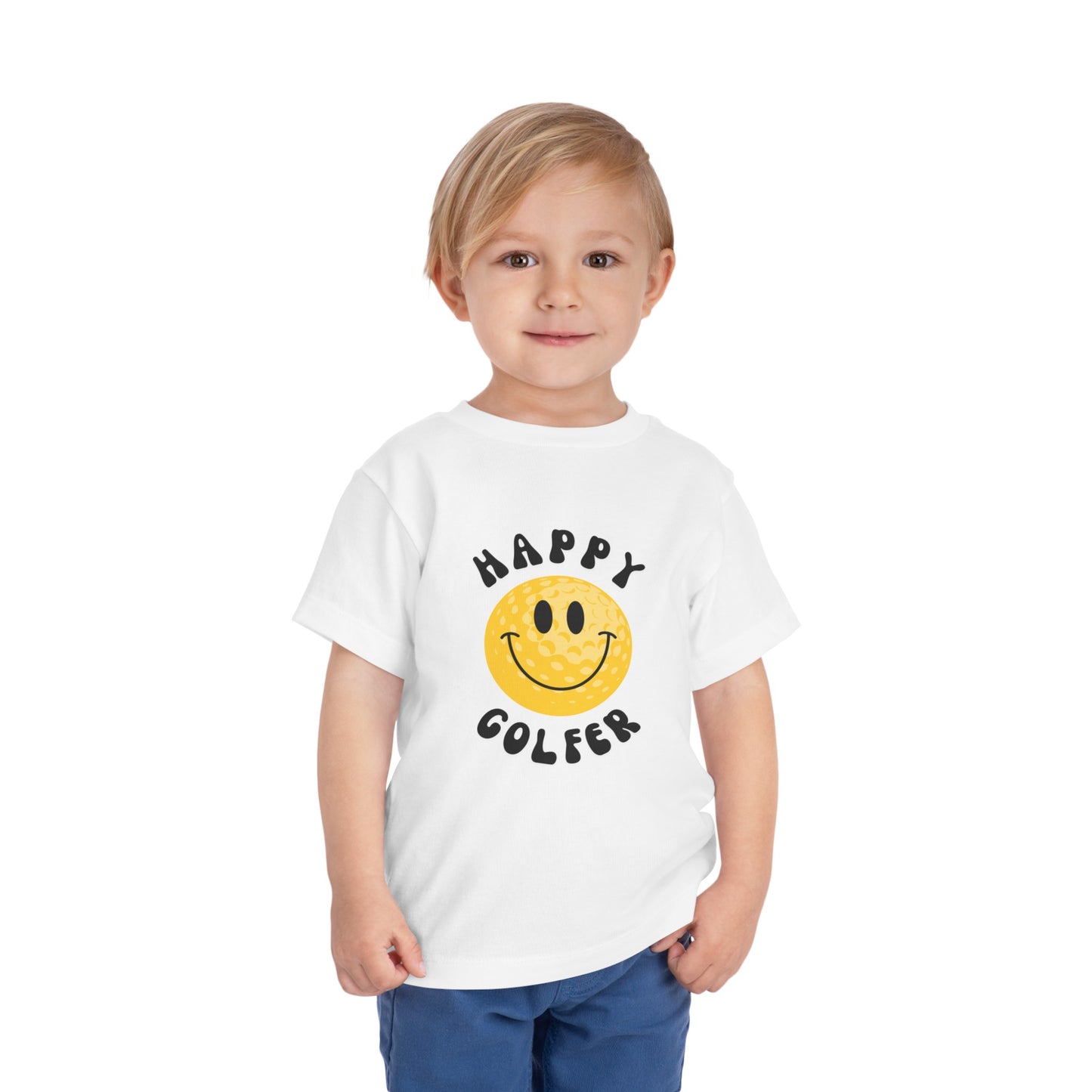 Happy Golfer - Toddler - Cute Kids Graphic Tee