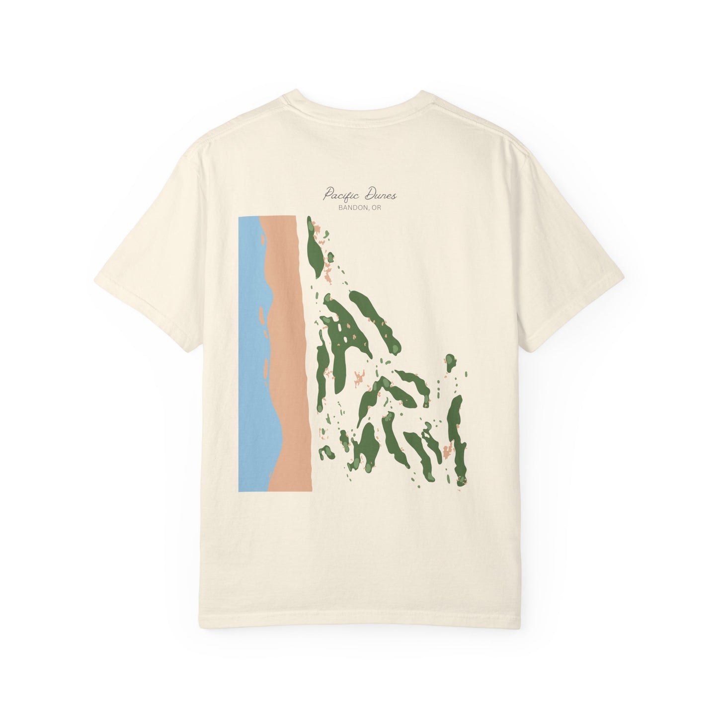 Pacific Dunes – Bandon, Oregon Golf Map Shirt