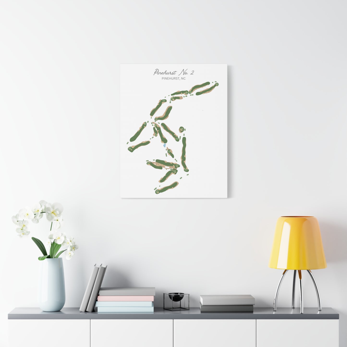 Pinehurst No. 2 Golf Course Canvas Print – Premium Wall Art for Golf Enthusiasts