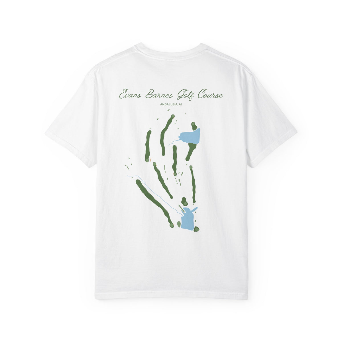 Evans Barnes Golf Course Map Tee – Andalusia, AL