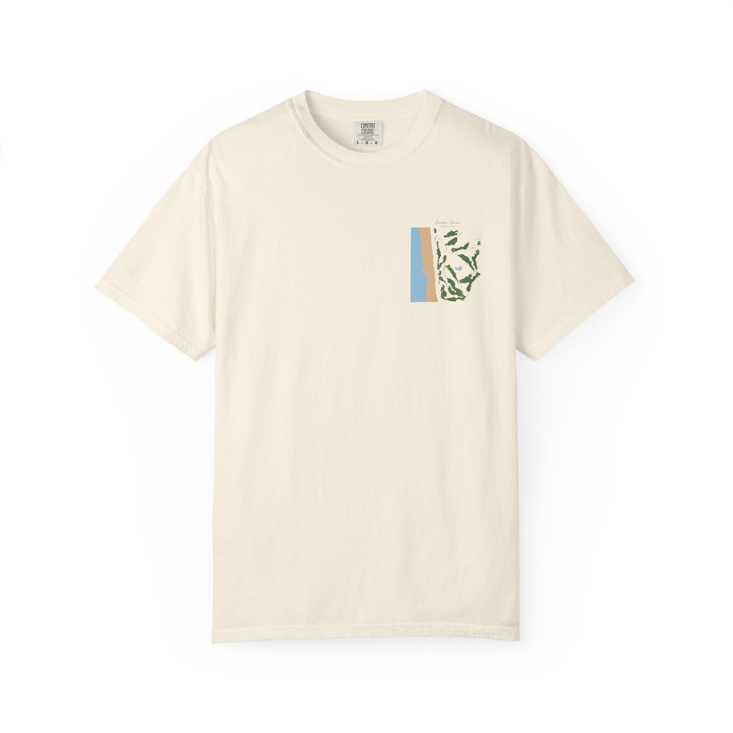 Bandon Dunes Course Map – Premium Comfort Colors® Golf Tee