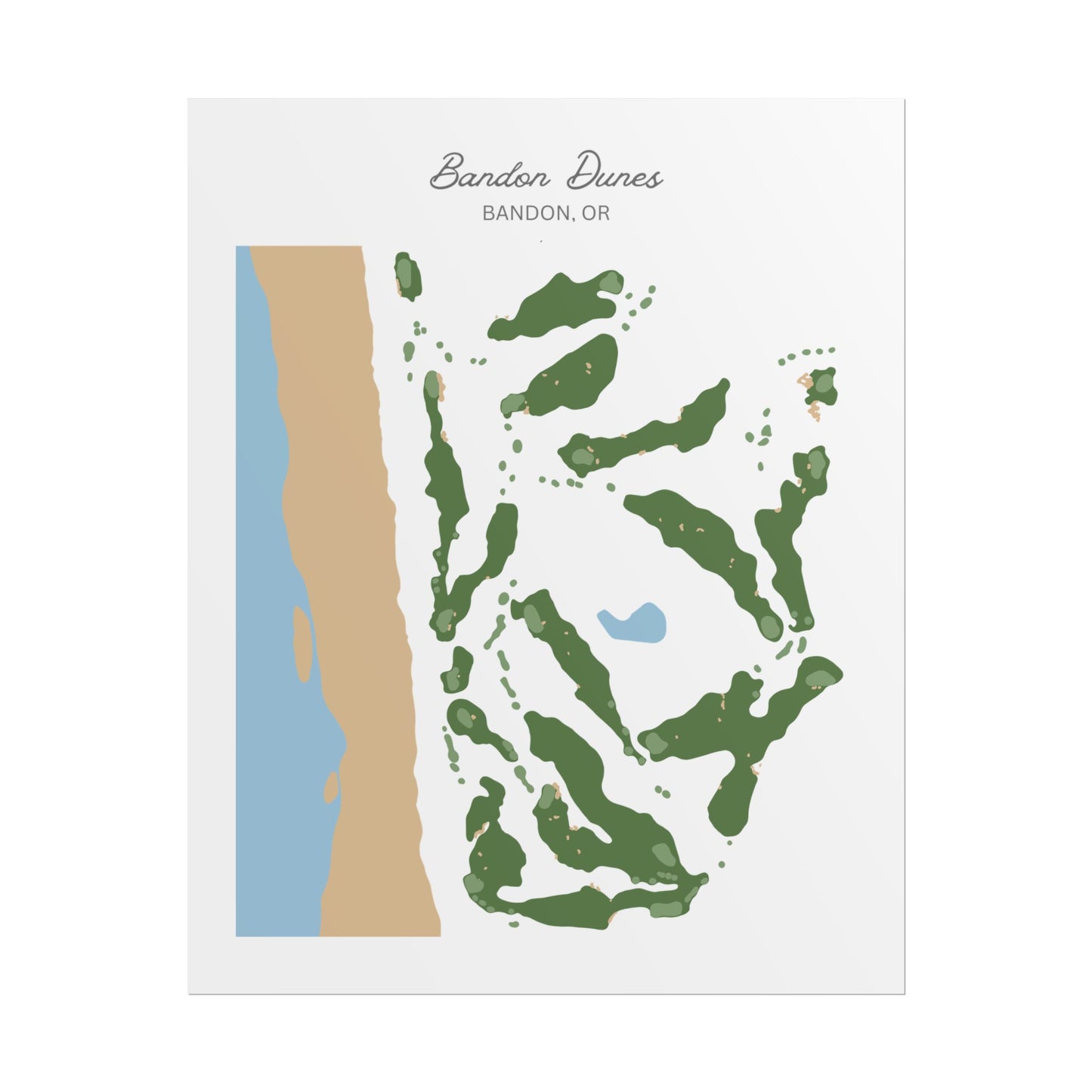 Bandon Dunes Golf Course Canvas Print – Premium Wall Art for Golf Enthusiasts