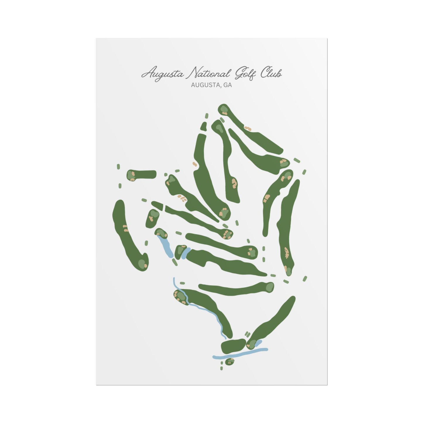 August National Golf Course Print – Premium Wall Art for Golf Lovers