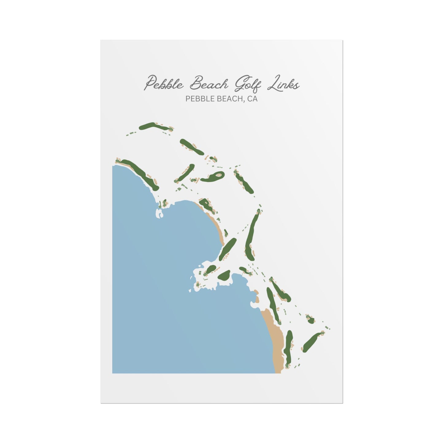 Pebble Beach Golf Course Canvas Print – Premium Wall Art for Golf Enthusiasts