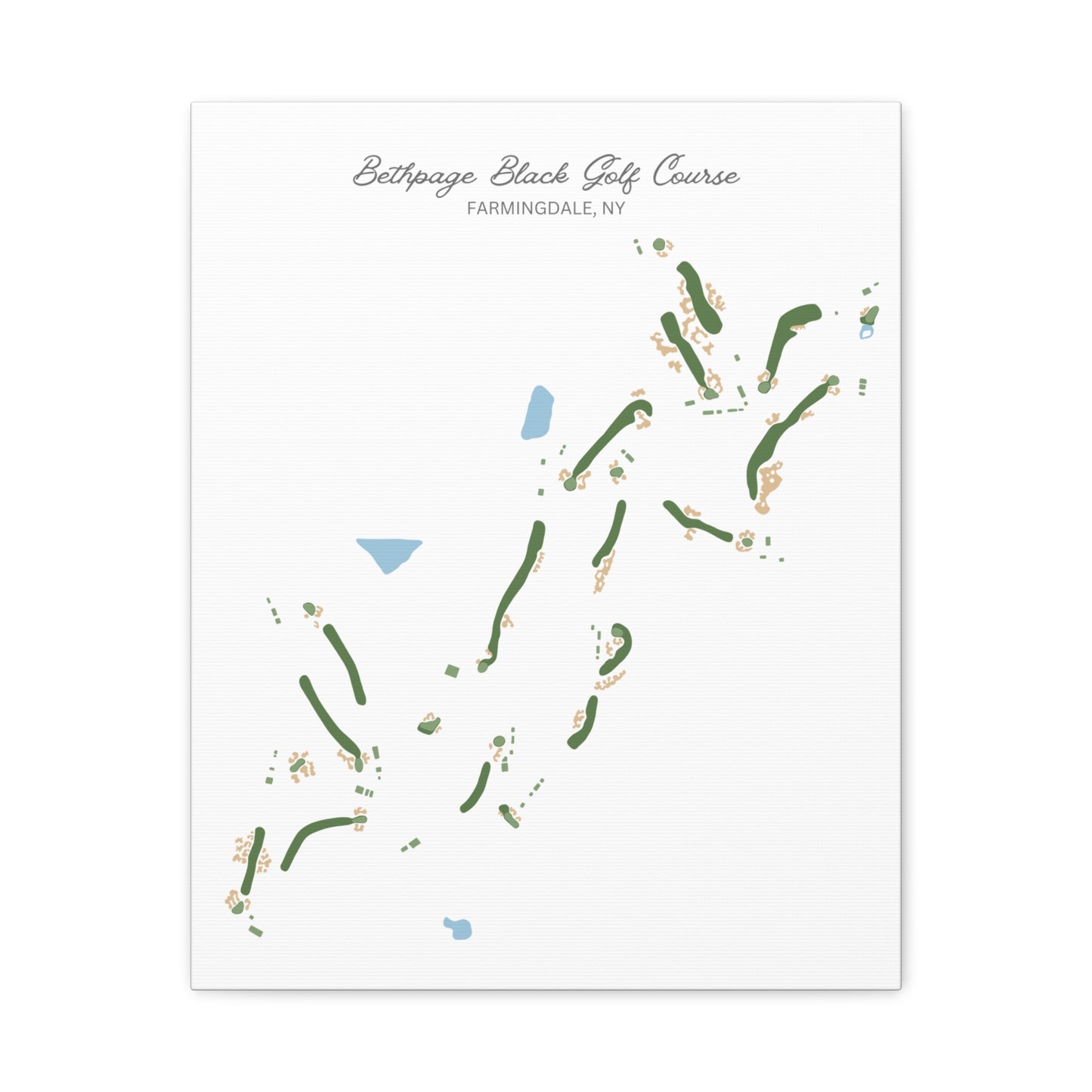 Bethpage Black Golf Course Canvas Print – Premium Wall Art for Golf Enthusiasts