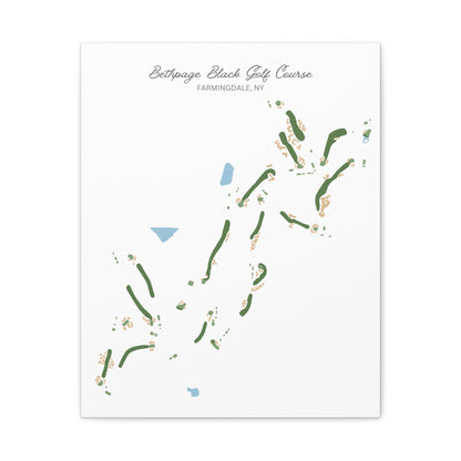 Bethpage Black Golf Course Canvas Print – Premium Wall Art for Golf Enthusiasts