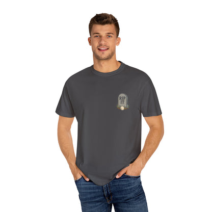Play It As It Lies – Skeleton Golfer Halloween T-Shirt