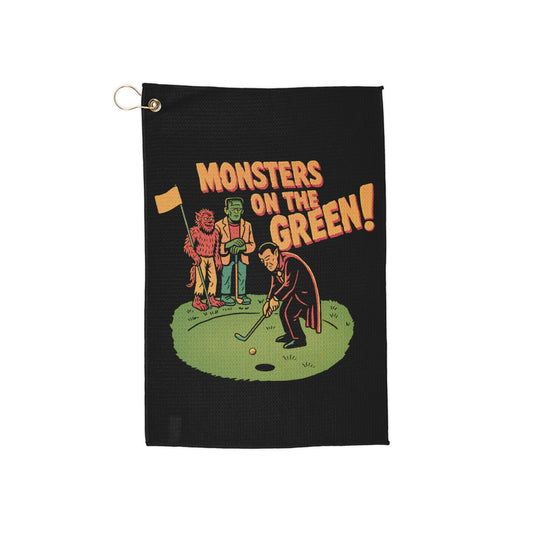 Monsters on the Green – Vintage Horror Golf Towel