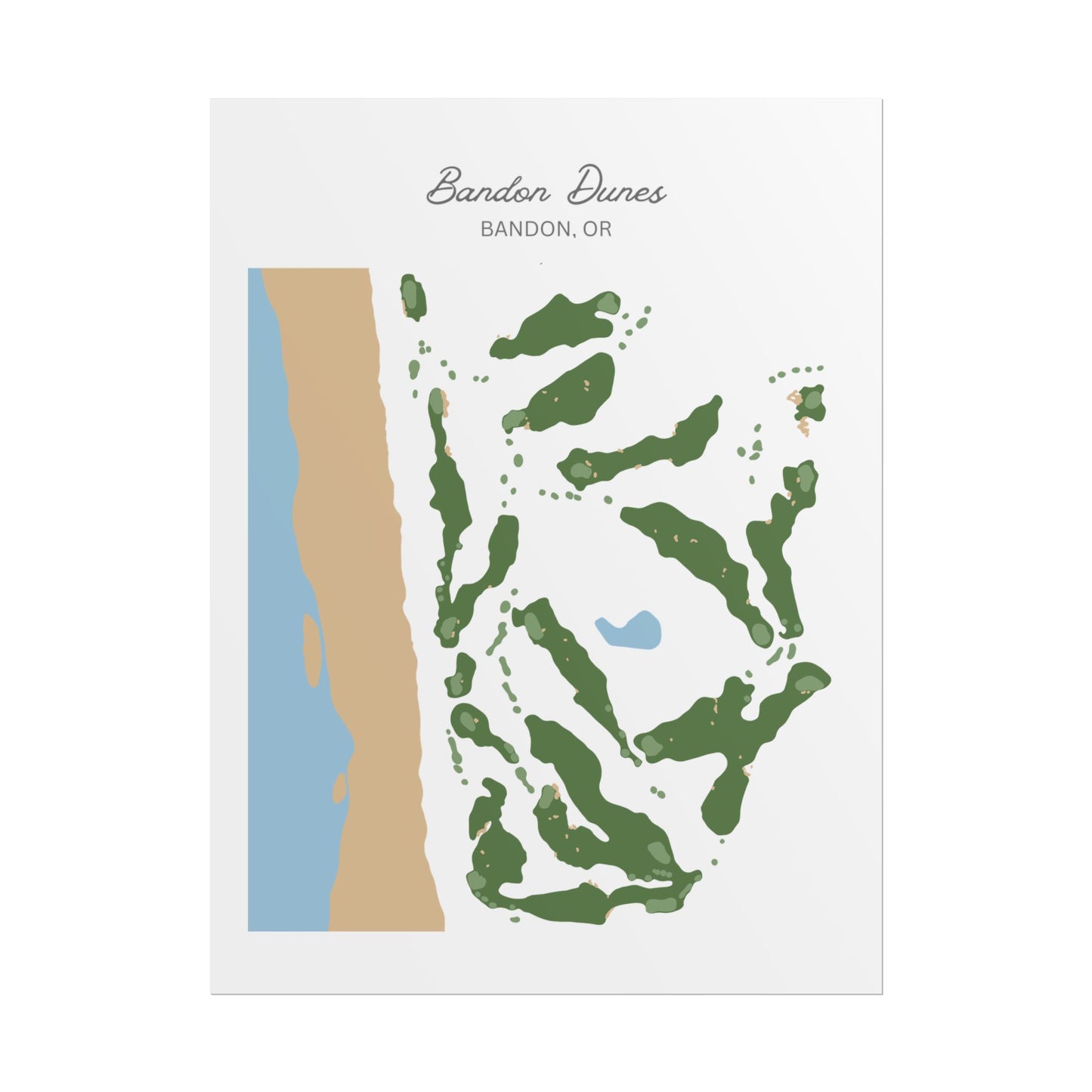 Bandon Dunes Golf Course Canvas Print – Premium Wall Art for Golf Enthusiasts