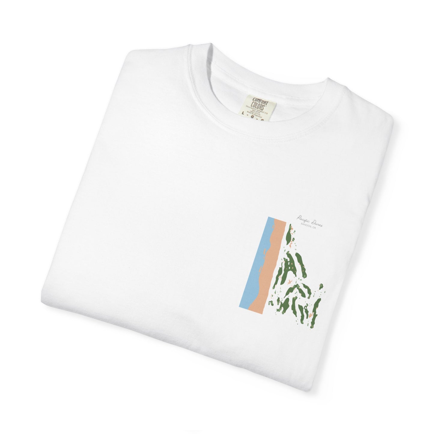 Pacific Dunes – Bandon, Oregon Golf Map Shirt