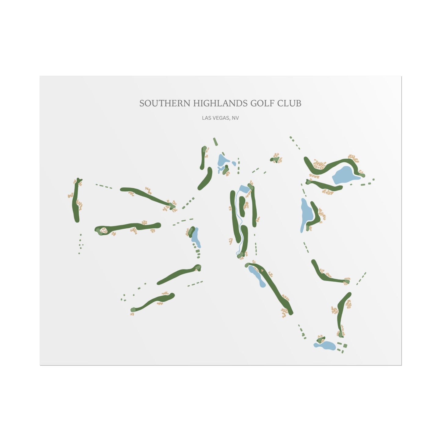 Southern Highlands Golf Course Print – Premium Wall Art for Golf Lovers