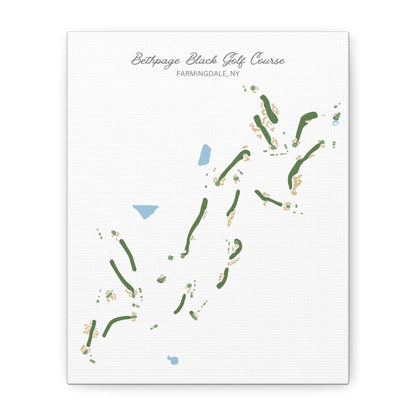 Bethpage Black Golf Course Canvas Print – Premium Wall Art for Golf Enthusiasts