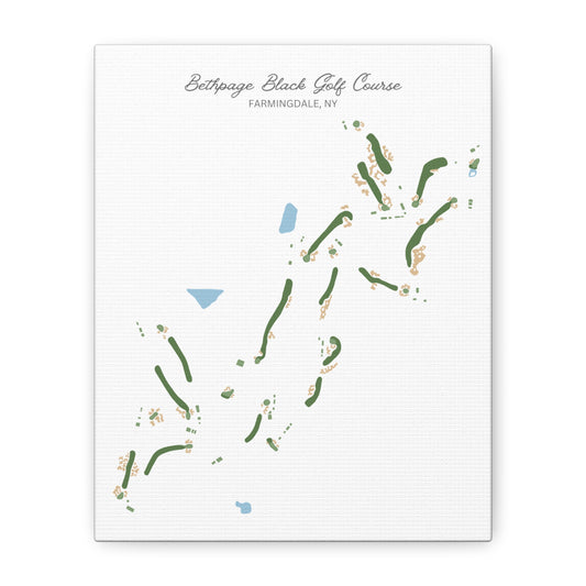 Bethpage Black Golf Course Canvas Print – Premium Wall Art for Golf Enthusiasts